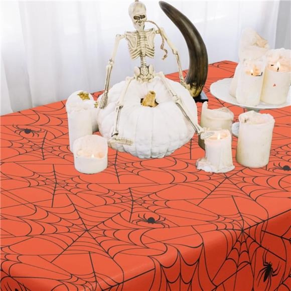 Halloween & Thanksgiving Tablecloth, 2Pack SpillProof Indoor/Outdoor Table Cover - Picture 4 of 7